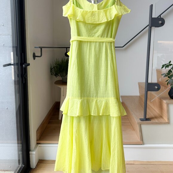 Milly NY Spring / Summer Dress - Spaghetti Straps and Romantic Ruffles - Size 4 - Picture 6 of 14